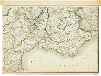 (FRANCE.) Composite atlas of eighteenth-century engraved mapsheets.